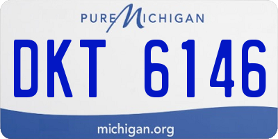 MI license plate DKT6146
