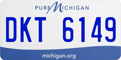 MI license plate DKT6149