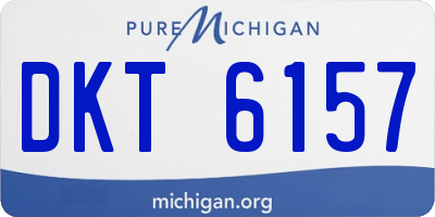 MI license plate DKT6157