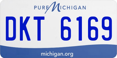 MI license plate DKT6169