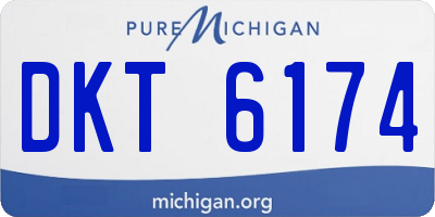 MI license plate DKT6174