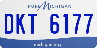 MI license plate DKT6177