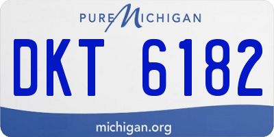 MI license plate DKT6182
