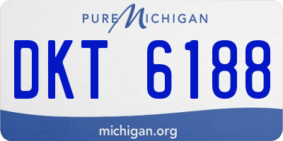 MI license plate DKT6188