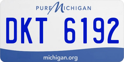 MI license plate DKT6192