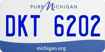 MI license plate DKT6202