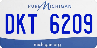 MI license plate DKT6209