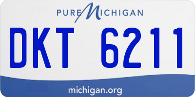 MI license plate DKT6211