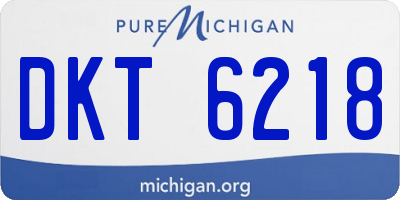 MI license plate DKT6218