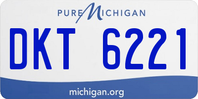 MI license plate DKT6221