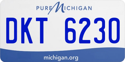 MI license plate DKT6230