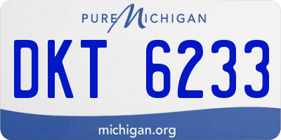 MI license plate DKT6233