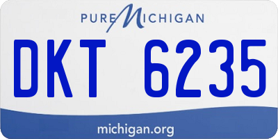 MI license plate DKT6235