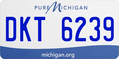 MI license plate DKT6239
