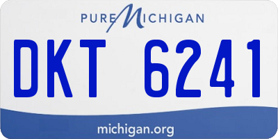 MI license plate DKT6241