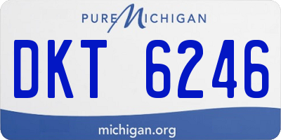 MI license plate DKT6246