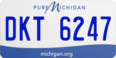 MI license plate DKT6247