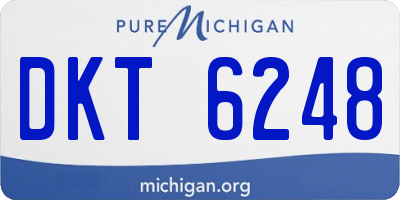 MI license plate DKT6248