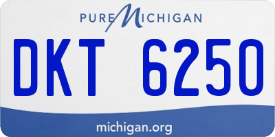 MI license plate DKT6250