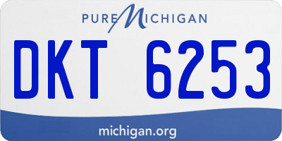 MI license plate DKT6253