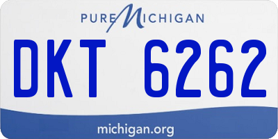 MI license plate DKT6262