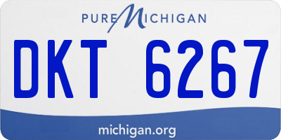 MI license plate DKT6267