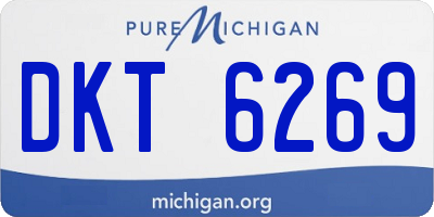 MI license plate DKT6269