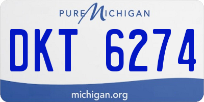 MI license plate DKT6274