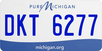 MI license plate DKT6277