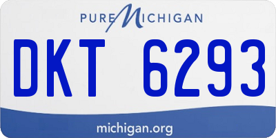 MI license plate DKT6293