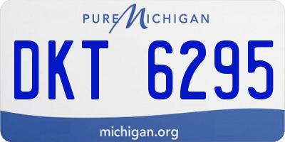 MI license plate DKT6295