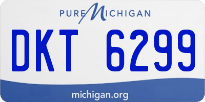 MI license plate DKT6299