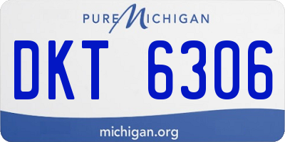 MI license plate DKT6306