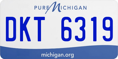 MI license plate DKT6319