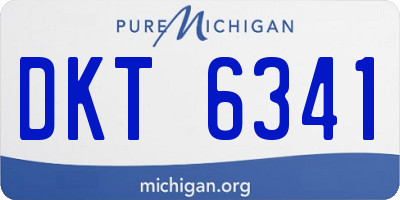 MI license plate DKT6341