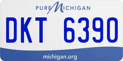 MI license plate DKT6390