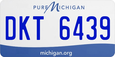 MI license plate DKT6439