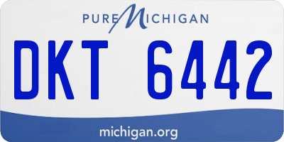 MI license plate DKT6442