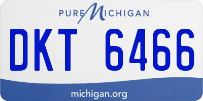 MI license plate DKT6466