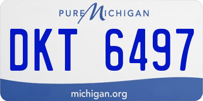 MI license plate DKT6497