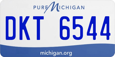 MI license plate DKT6544