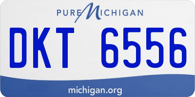 MI license plate DKT6556
