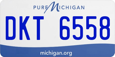 MI license plate DKT6558
