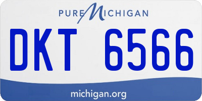 MI license plate DKT6566