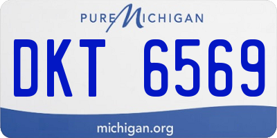MI license plate DKT6569