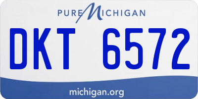 MI license plate DKT6572