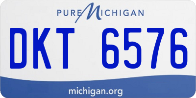 MI license plate DKT6576