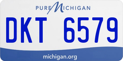 MI license plate DKT6579