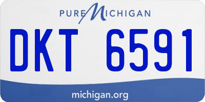MI license plate DKT6591
