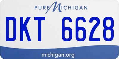 MI license plate DKT6628